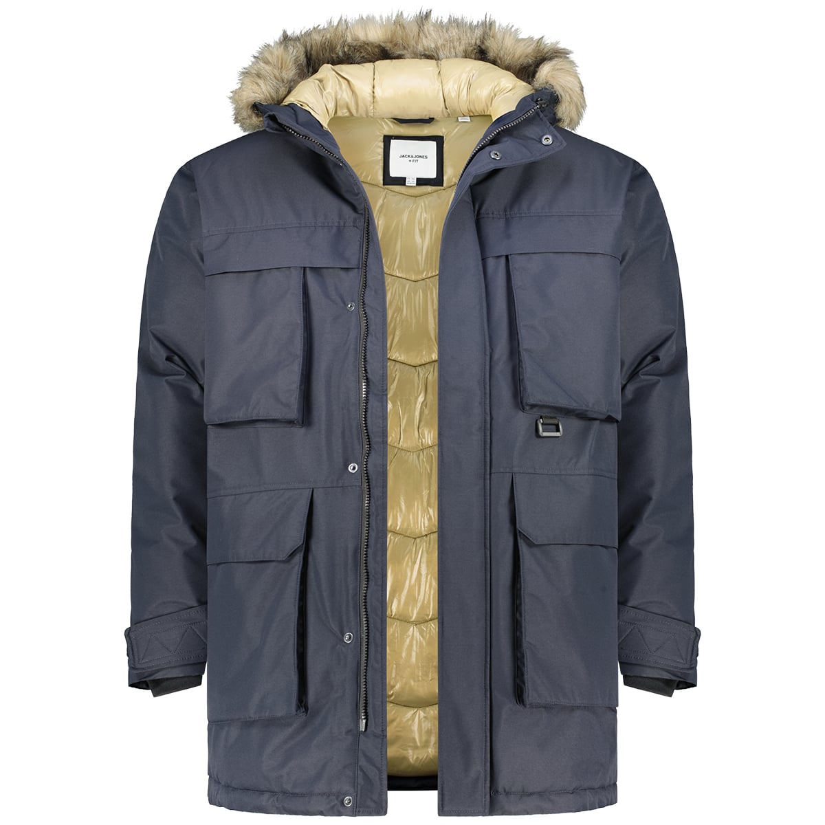 Jack&Jones Parka mit abnehmbarem Kunstfellkragen, wasserabweisend dunkelblau Jack&Jones Parka mit abnehmbarem Kunstfellkragen, wasserabweisend dunkelblau