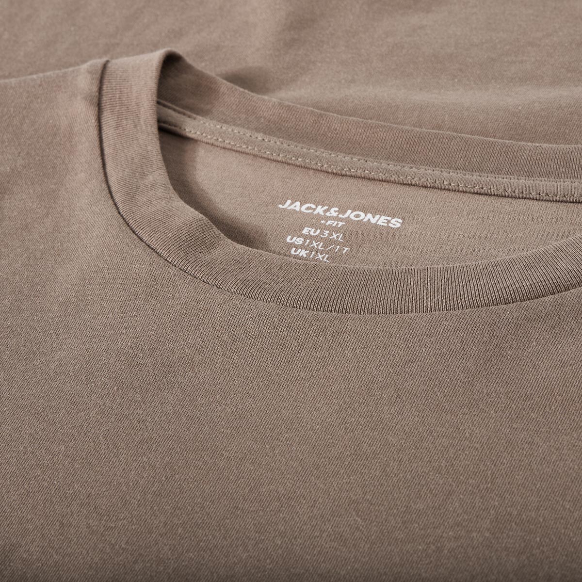 Jack&Jones T-Shirt mit Label-Print Farbe khaki Größe: 8XL günstig online kaufen