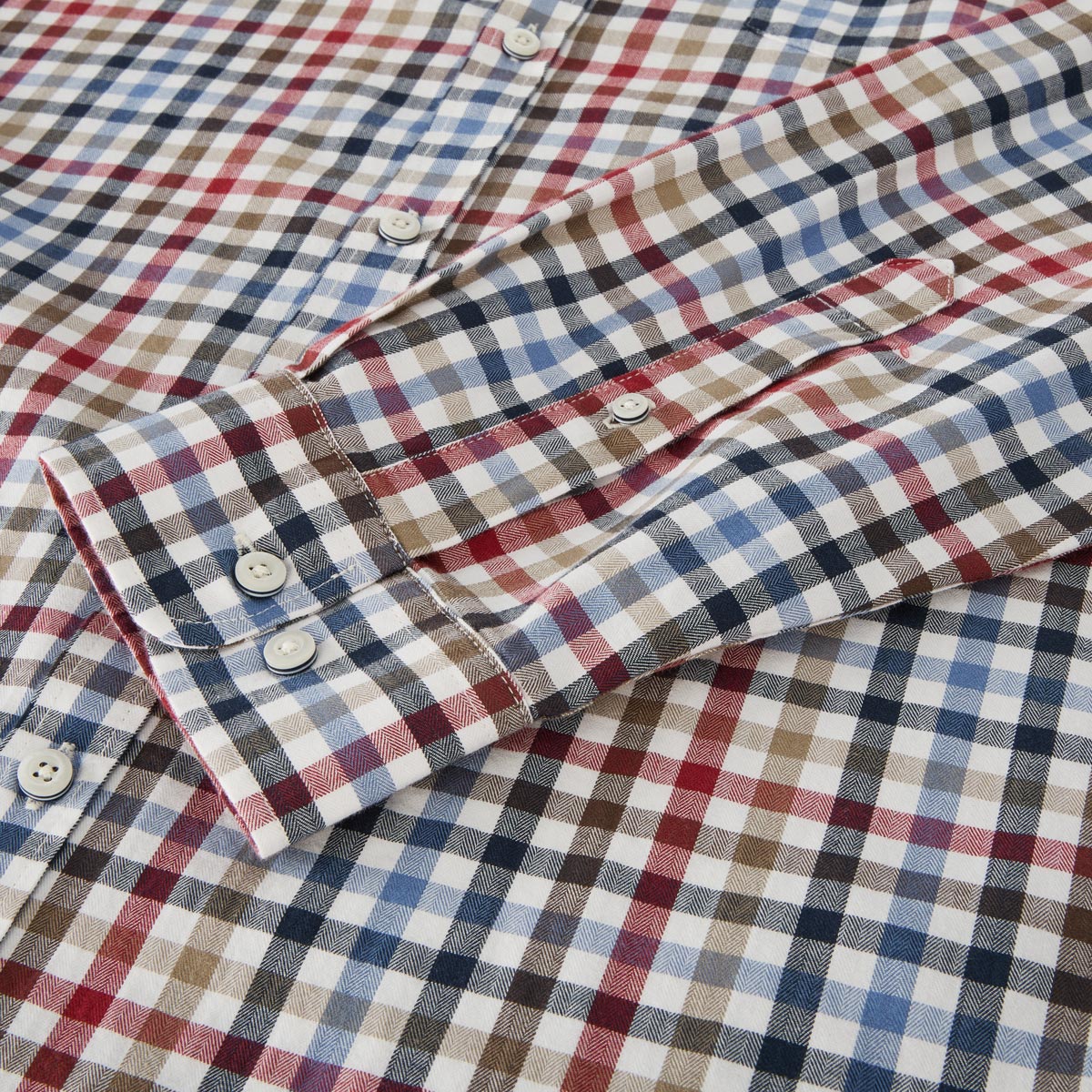 Pfundskerl Freizeithemd mit Karomuster blau