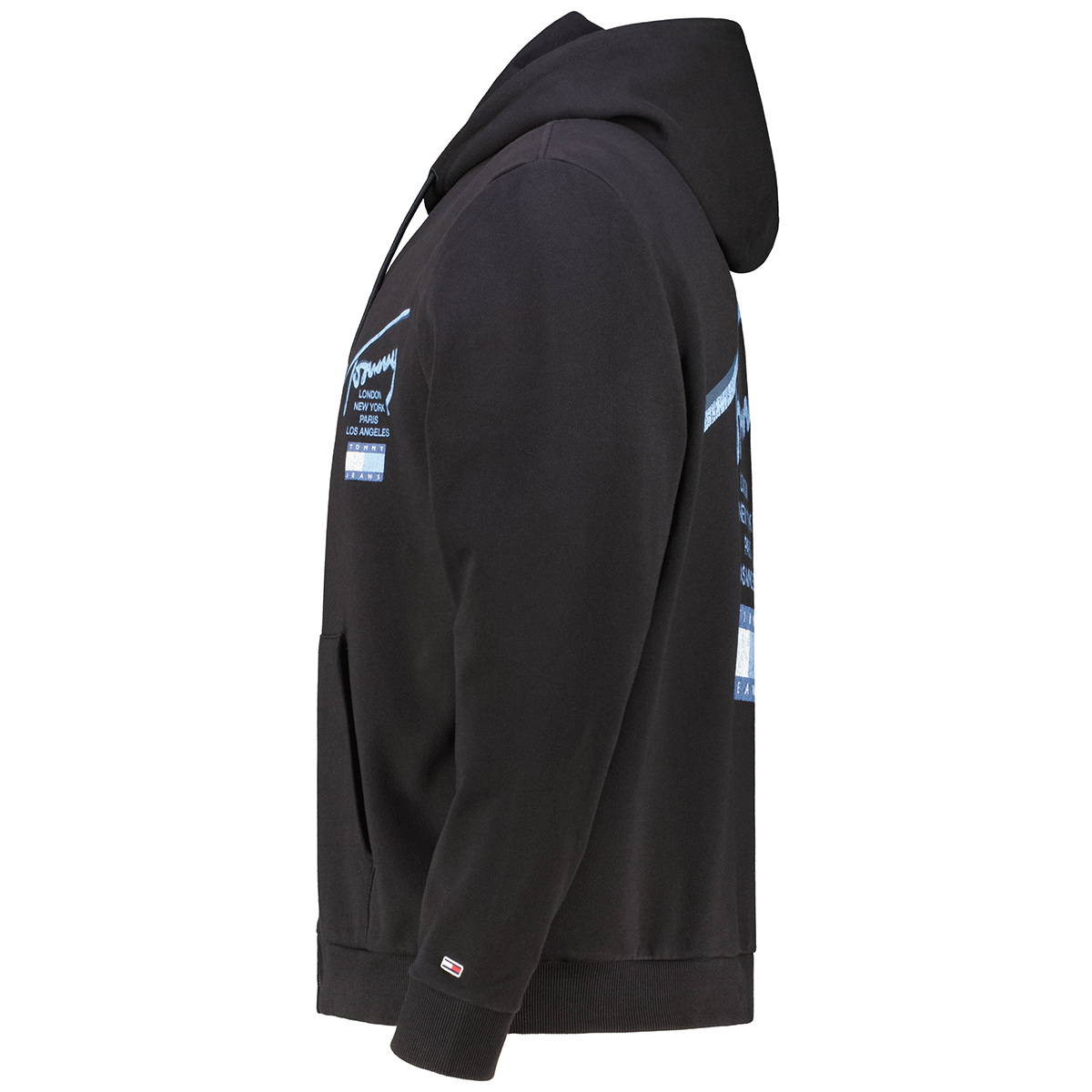 Tommy Jeans Sweatjacke mit Print auf Vorder- und Rückseite schwarz Tommy Jeans Sweatjacke mit Print auf Vorder- und Rückseite schwarz