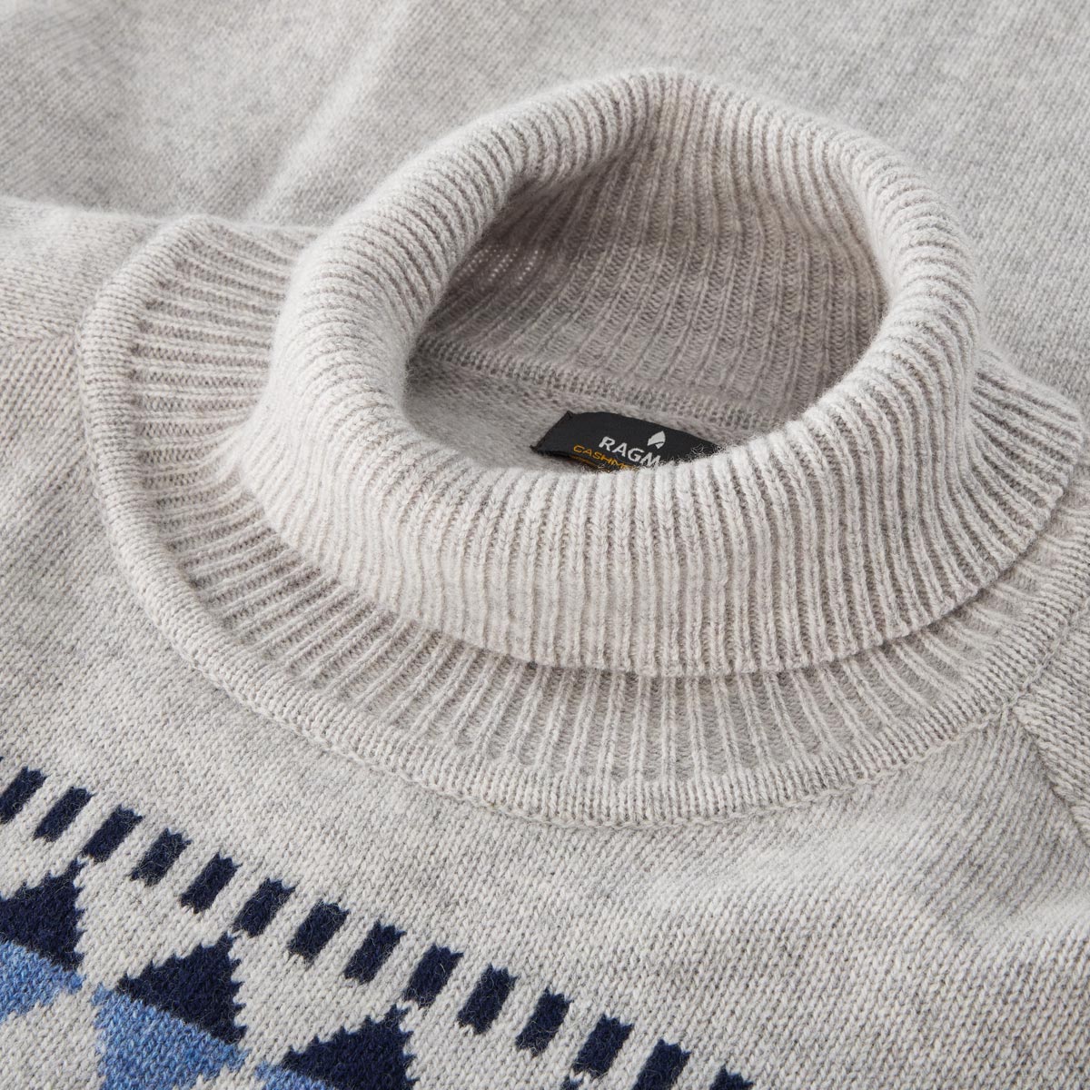 RAGMAN Pullover mit Kaschmir hellgrau