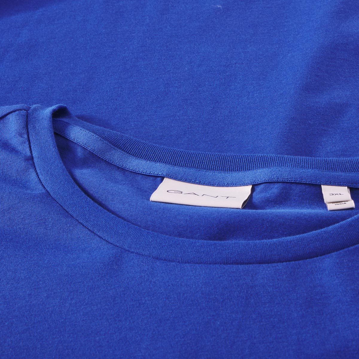Gant T-Shirt mit Label-Print blau