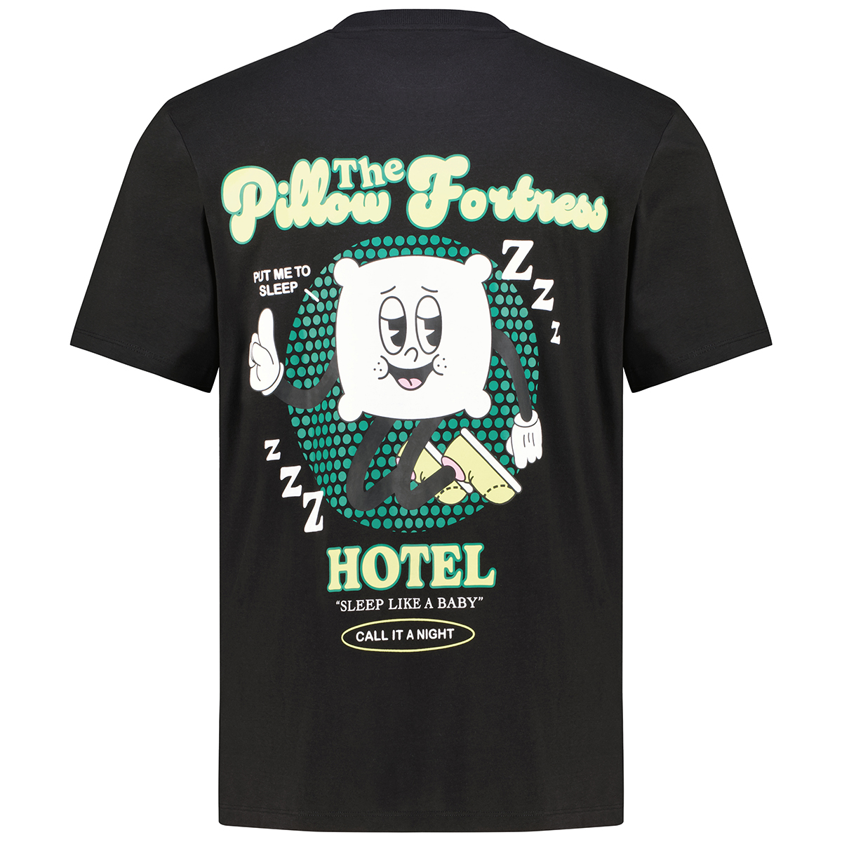 Jack&Jones T-Shirt mit Print auf Vorder- und Rückseite schwarz