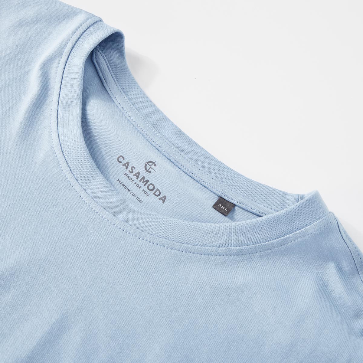 CASA MODA T-Shirt aus Baumwolle blau