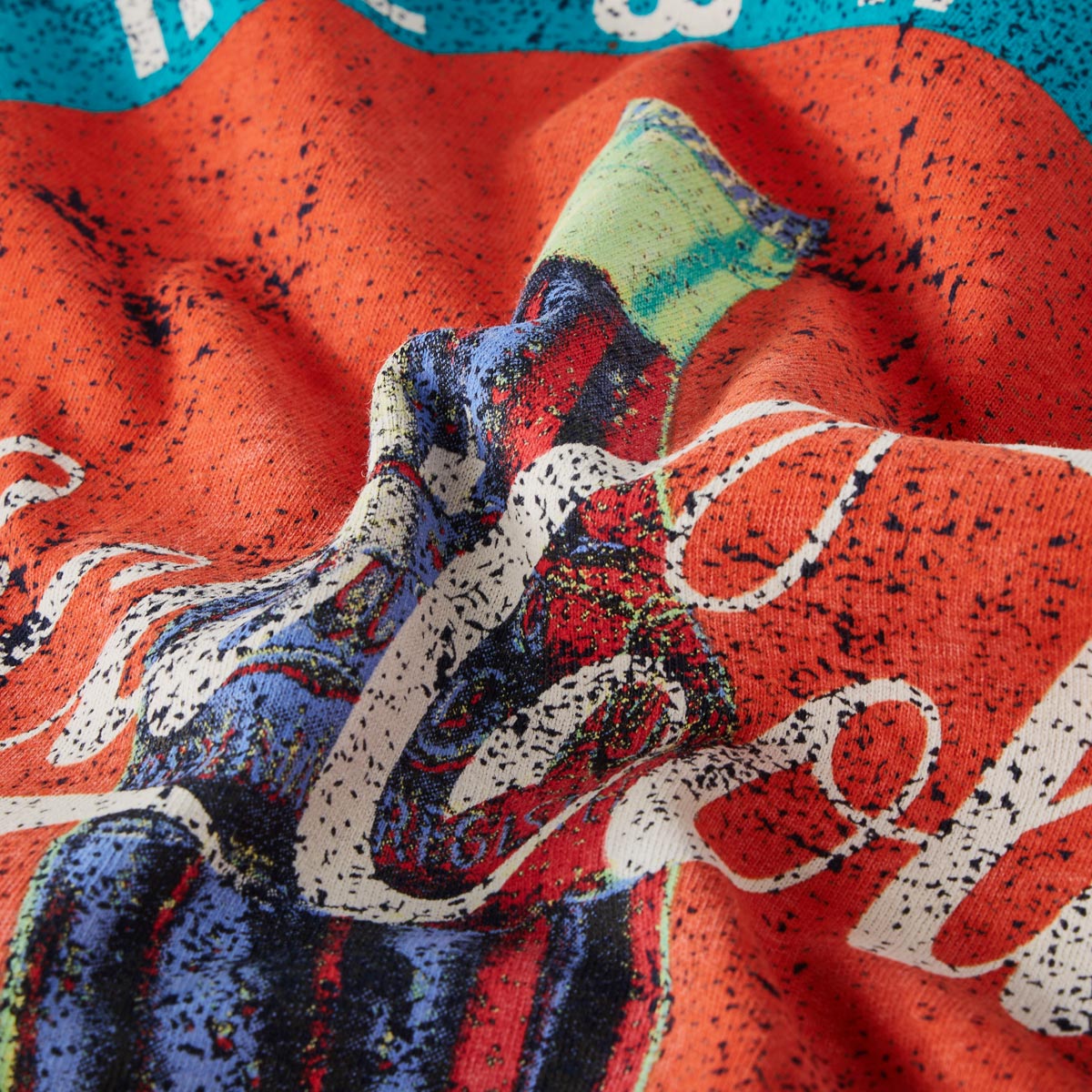 North T-Shirt mit  "Coca Cola" Motiv-Print dunkelblau