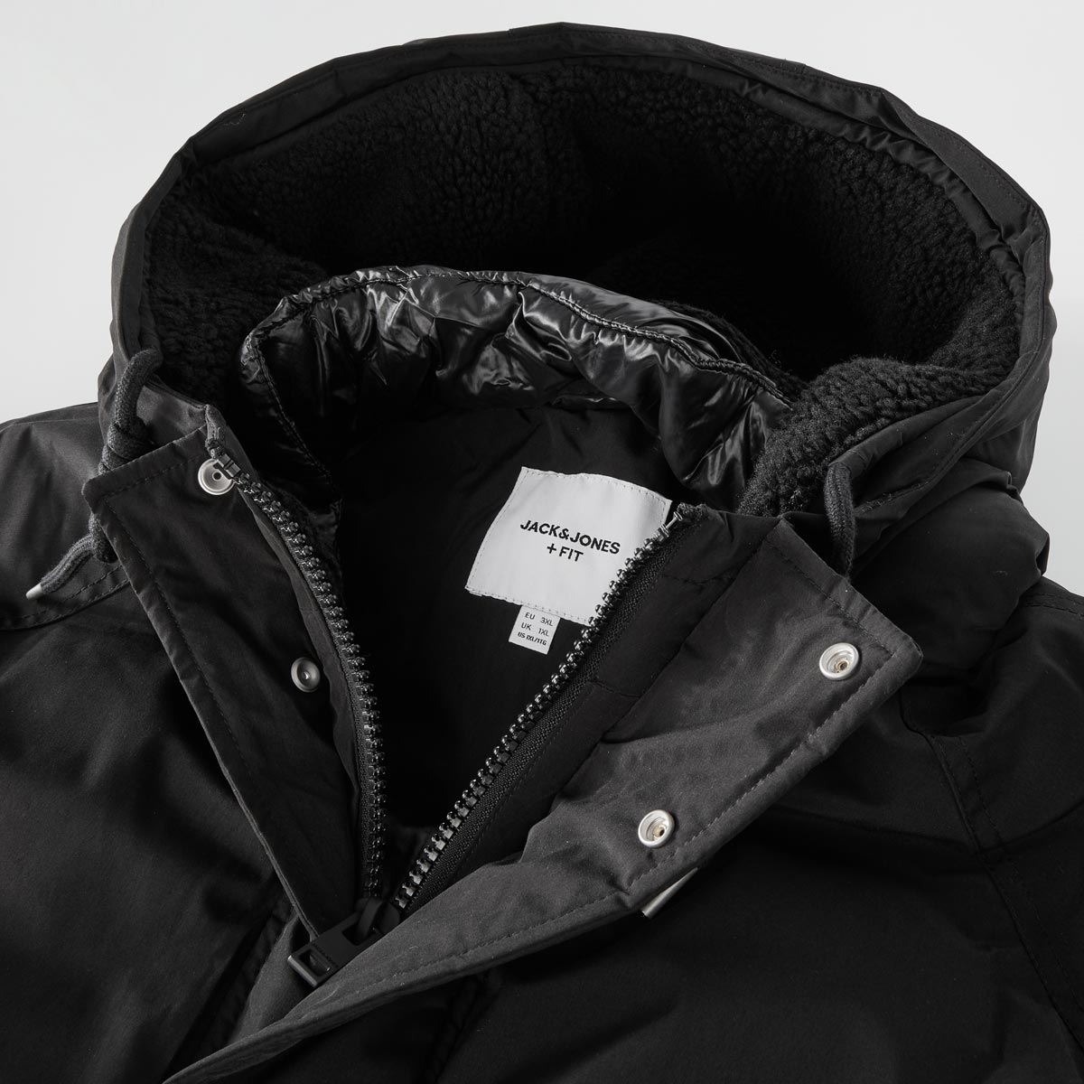 Jack&Jones Wattierter Parka, winddicht und wasserabweisend schwarz