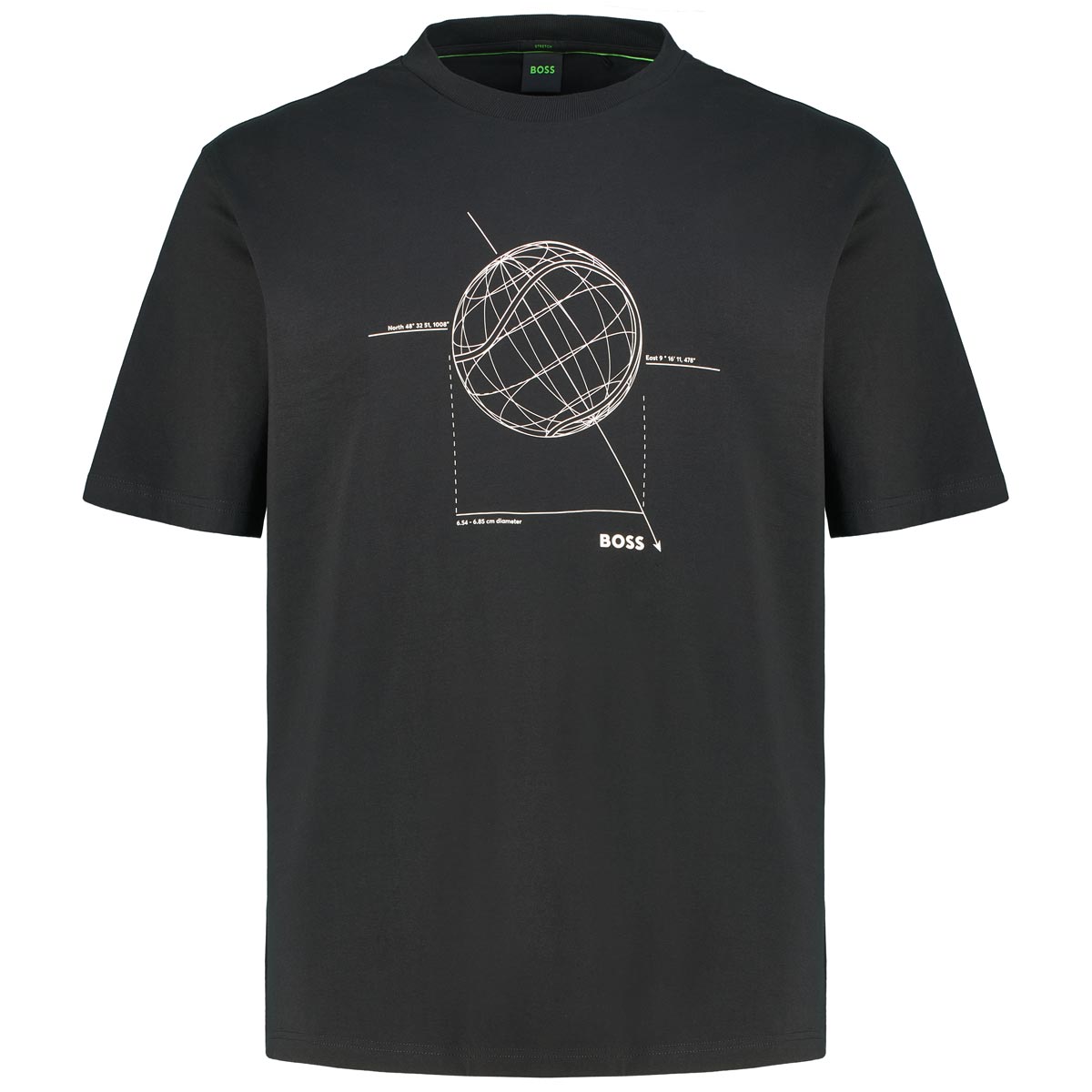 BOSS T-Shirt mit Elasthan Farbe schwarz Größe: 5XL günstig online kaufen