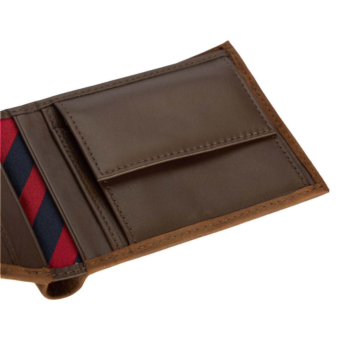 Tommy Hilfiger Geldbörse aus Leder, 12,5 cm x 10 cm braun