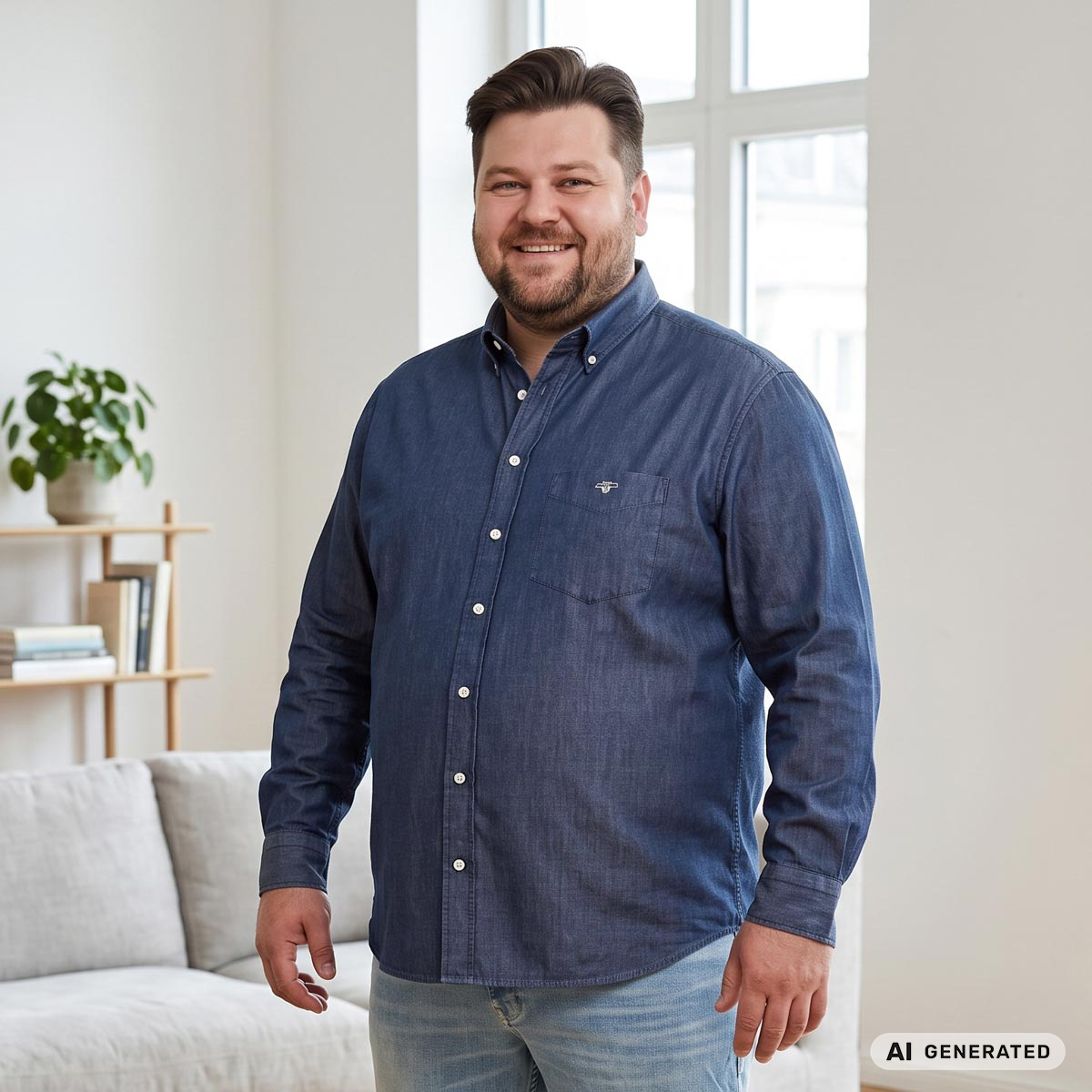 Gant Jeanshemd dunkelblau