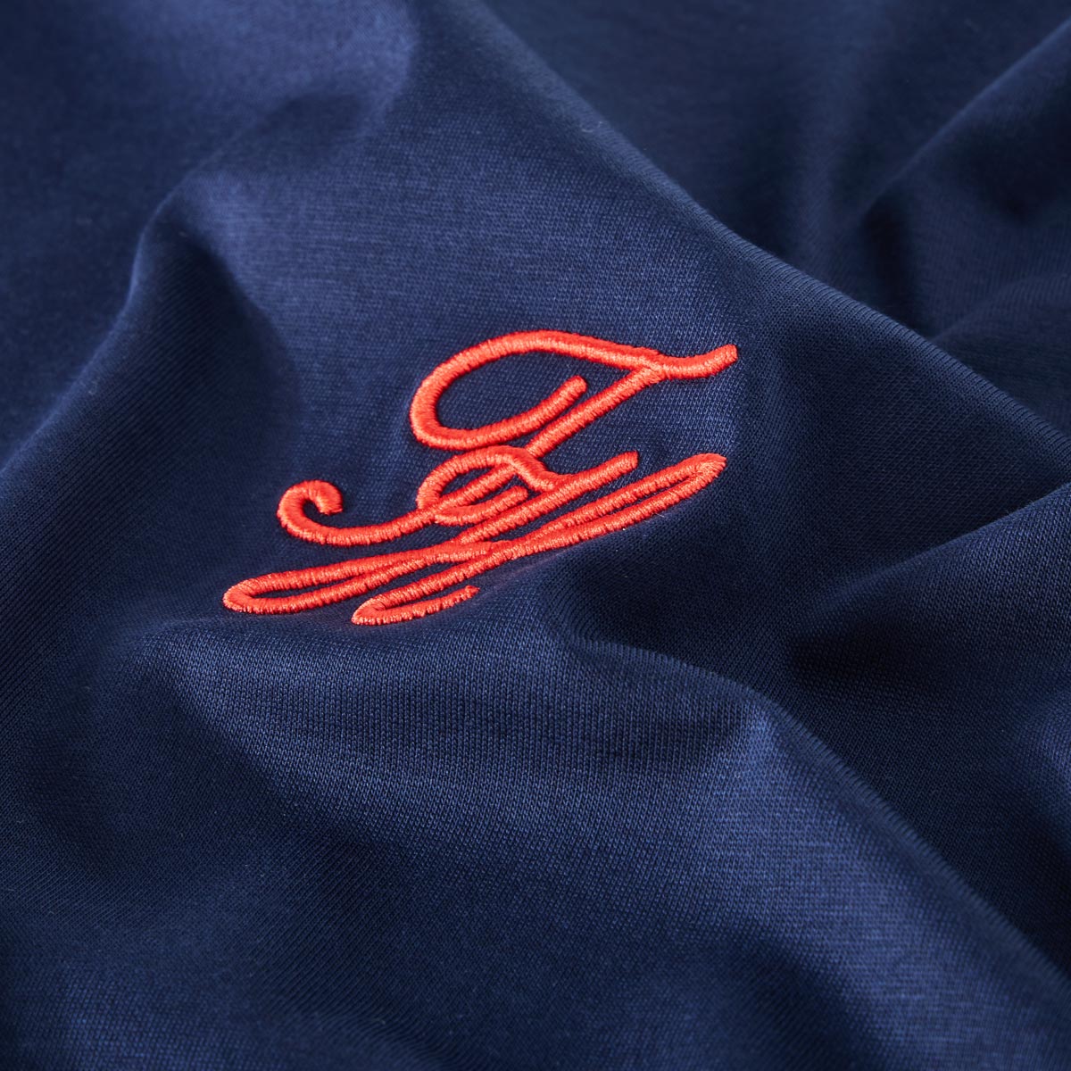 Tommy Hilfiger T-Shirt aus merzerisierter Baumwolle dunkelblau