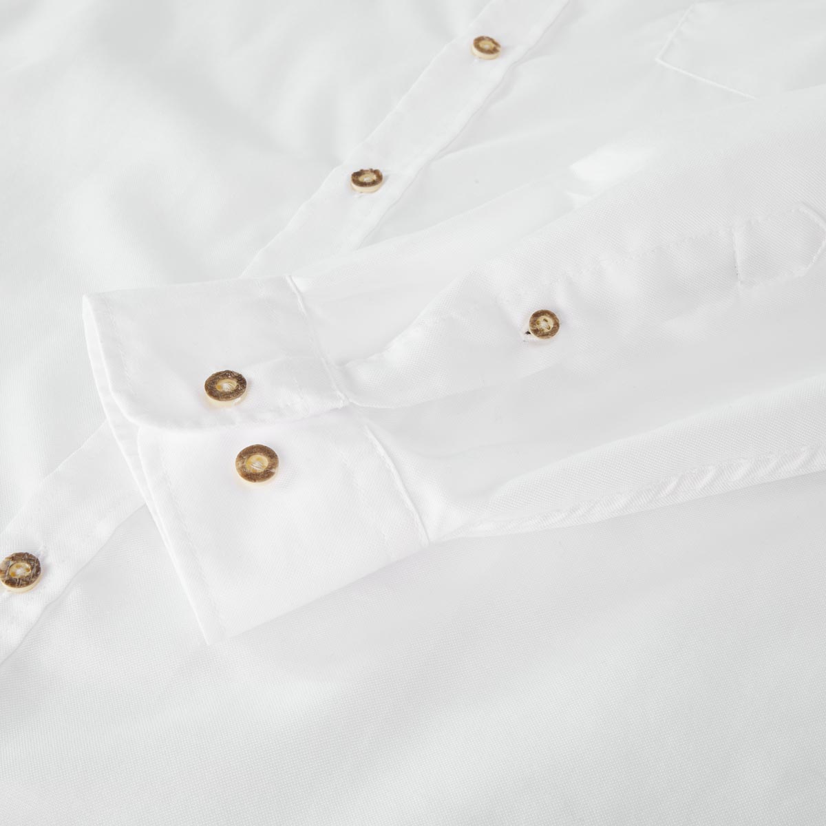 Pfundskerl Trachtenhemd mit Krempelärmeln weiß