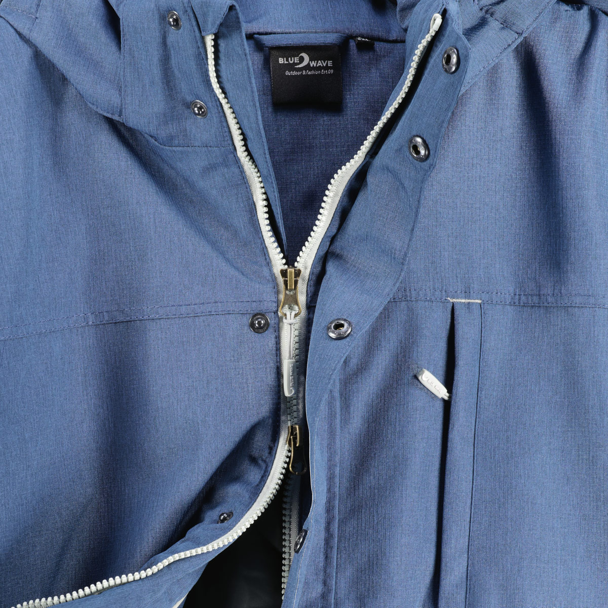 Blue Wave Wattierte Funktionsjacke, wasser- und winddicht blau