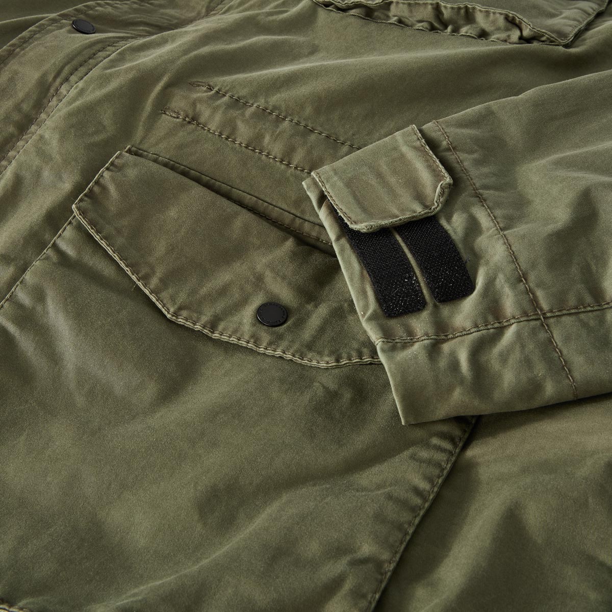 camel active Fieldjacket aus Baumwolle mit Stretch oliv