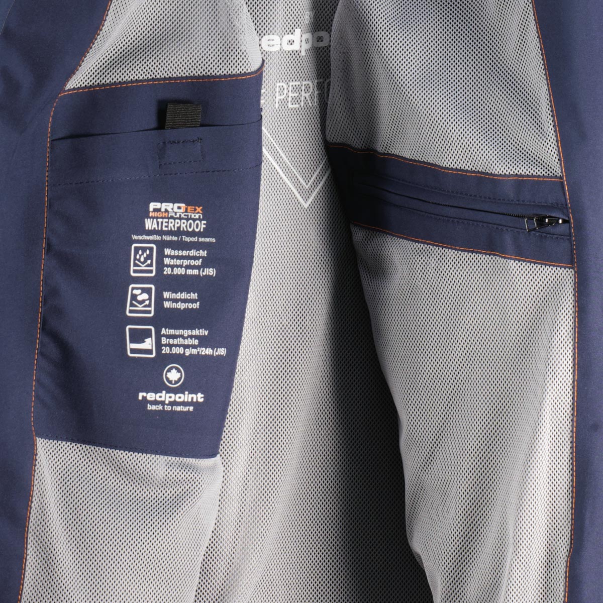 Redpoint Funktionsjacke, wind- und wasserdicht dunkelblau