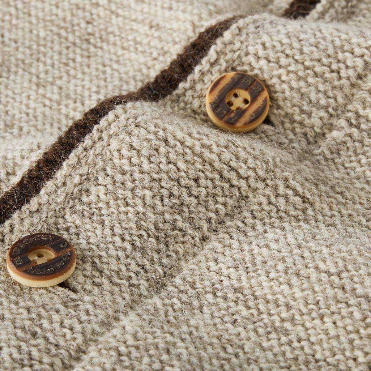 Orbis Trachten-Strickjacke beige