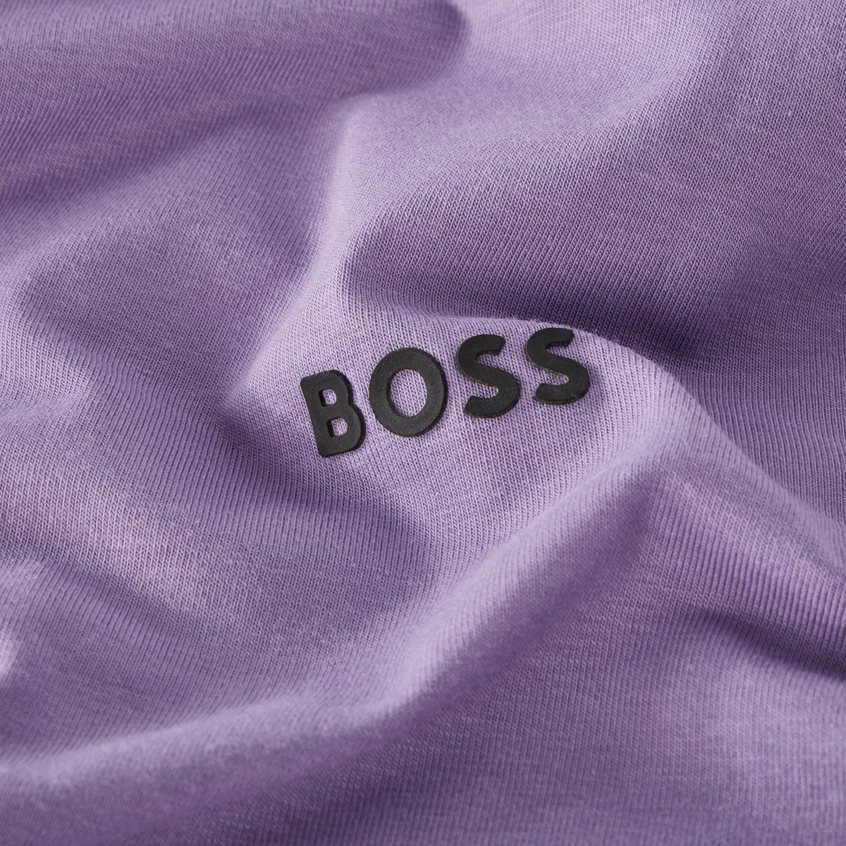 BOSS T-Shirt mit Elasthan lila