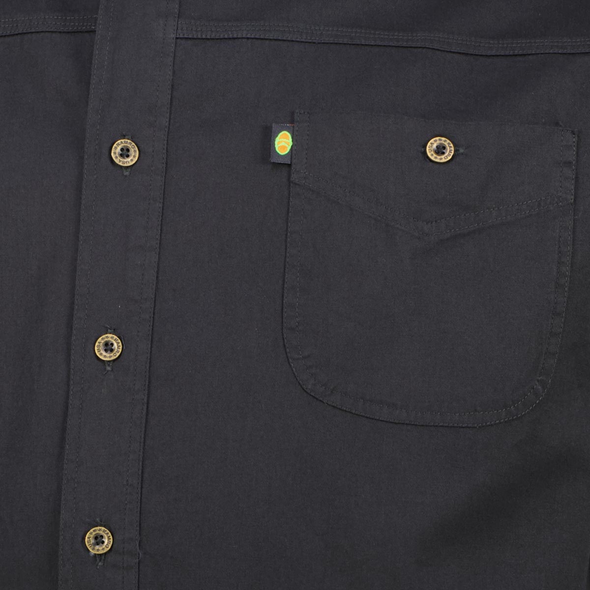 Kamro Freizeithemd aus Baumwolle schwarz