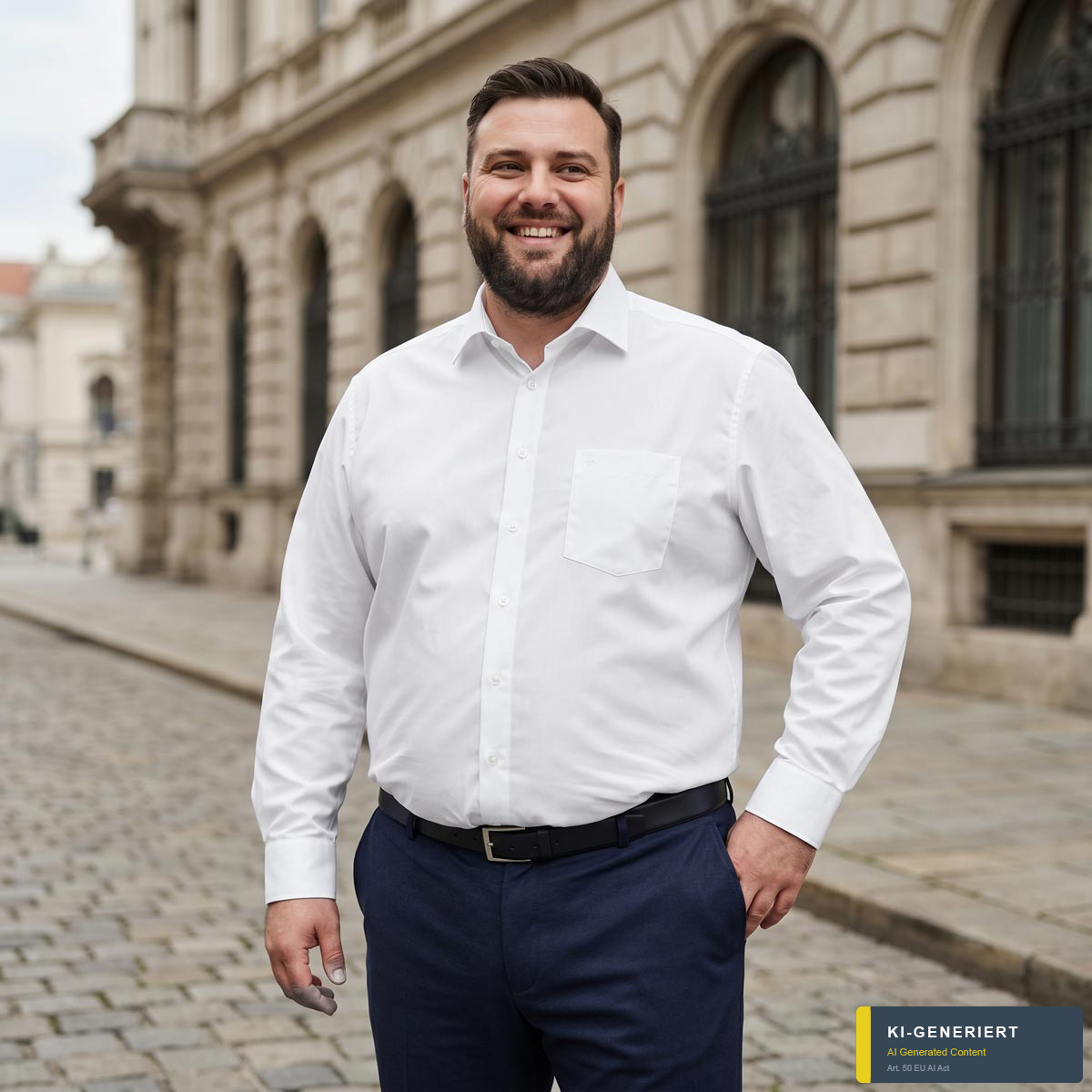VENTI Businesshemd aus Baumwolle weiß