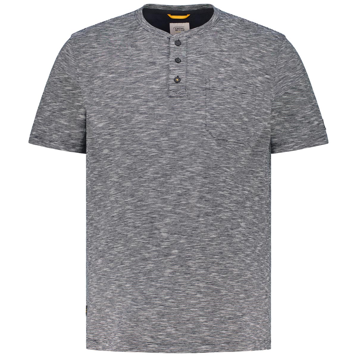 T-Shirt mit Serafinokragen