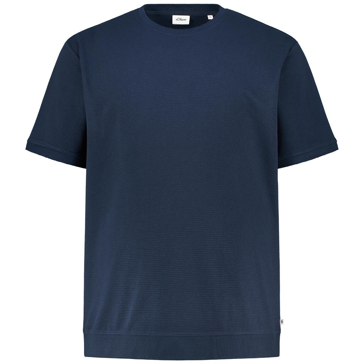 T-Shirt mit Strukturgewebe