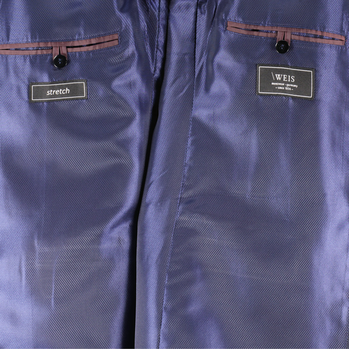 Weis Sakko aus Stretch-Jersey blau