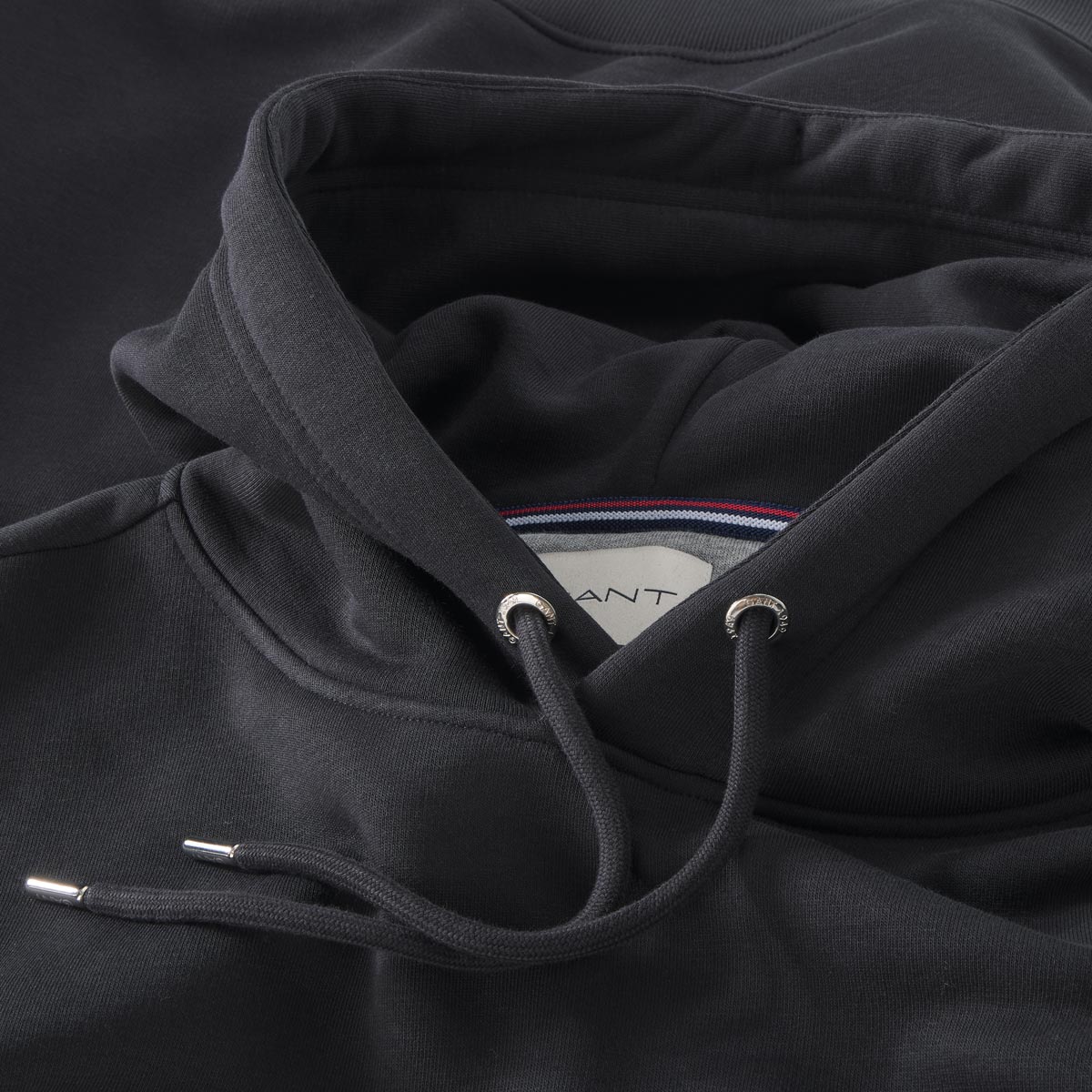 Gant Basic-Hoodie aus Baumwoll-Mix schwarz