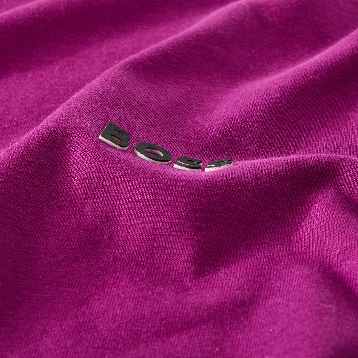 BOSS T-Shirt mit Elasthan beere