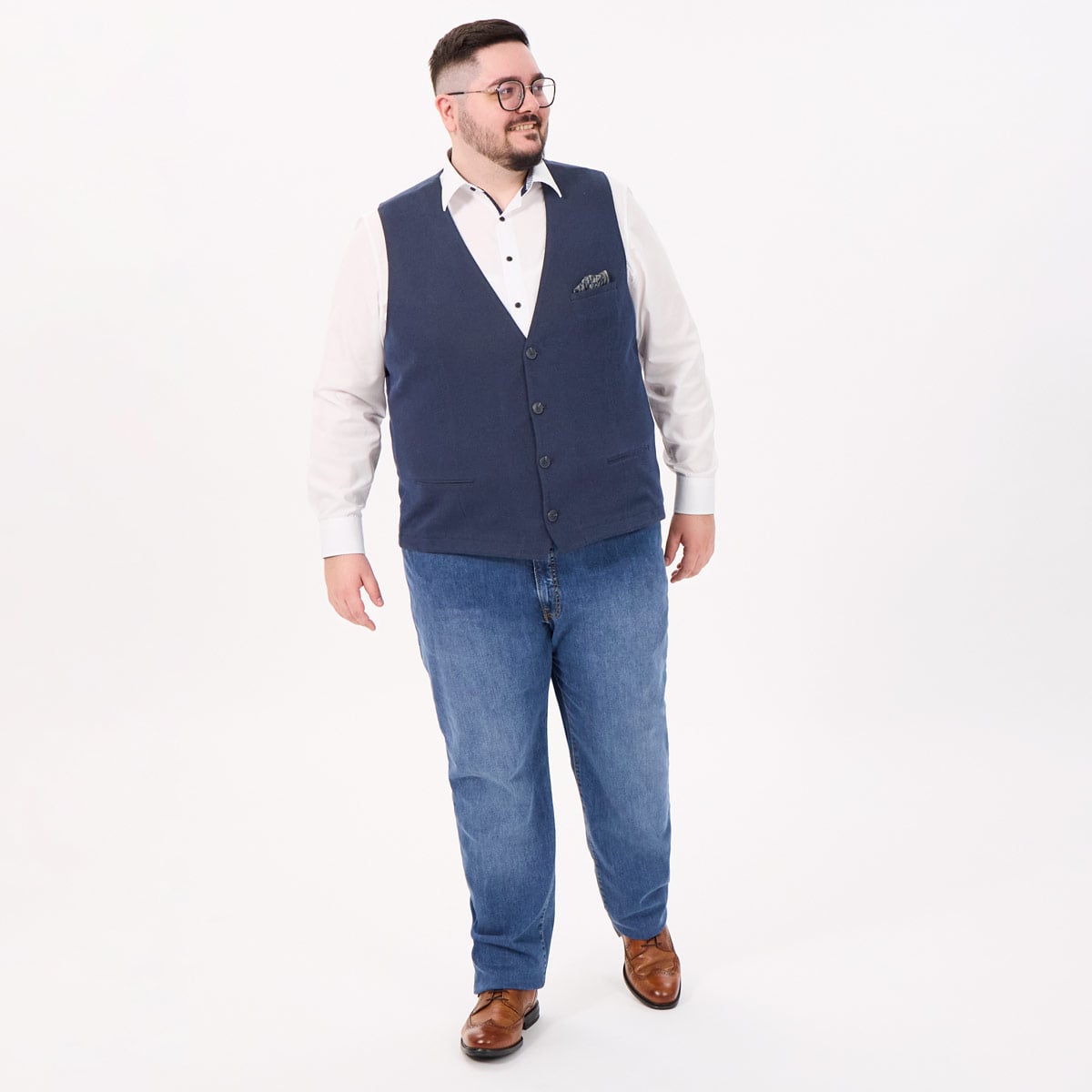 Calamar Sakkoweste mit Stretch dunkelblau Calamar Sakkoweste mit Stretch dunkelblau