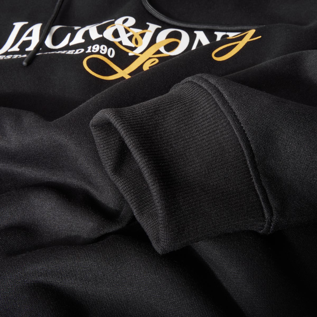 Jack&Jones Hoodie mit Fleece-Innenseite schwarz