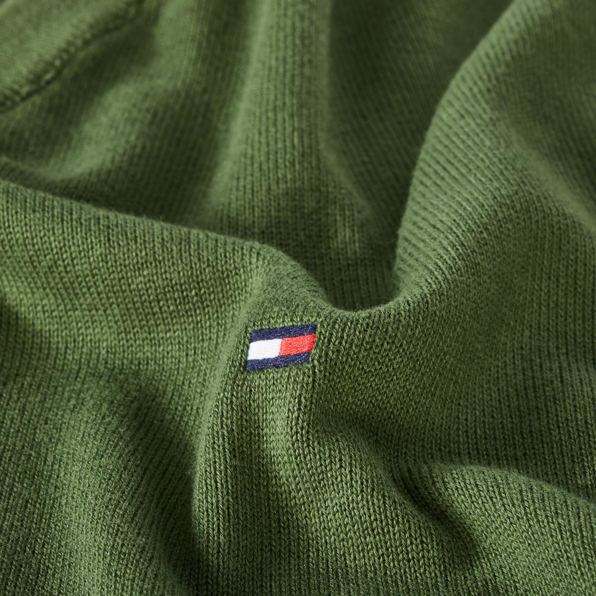 Tommy Hilfiger Pullover aus Baumwolle grün