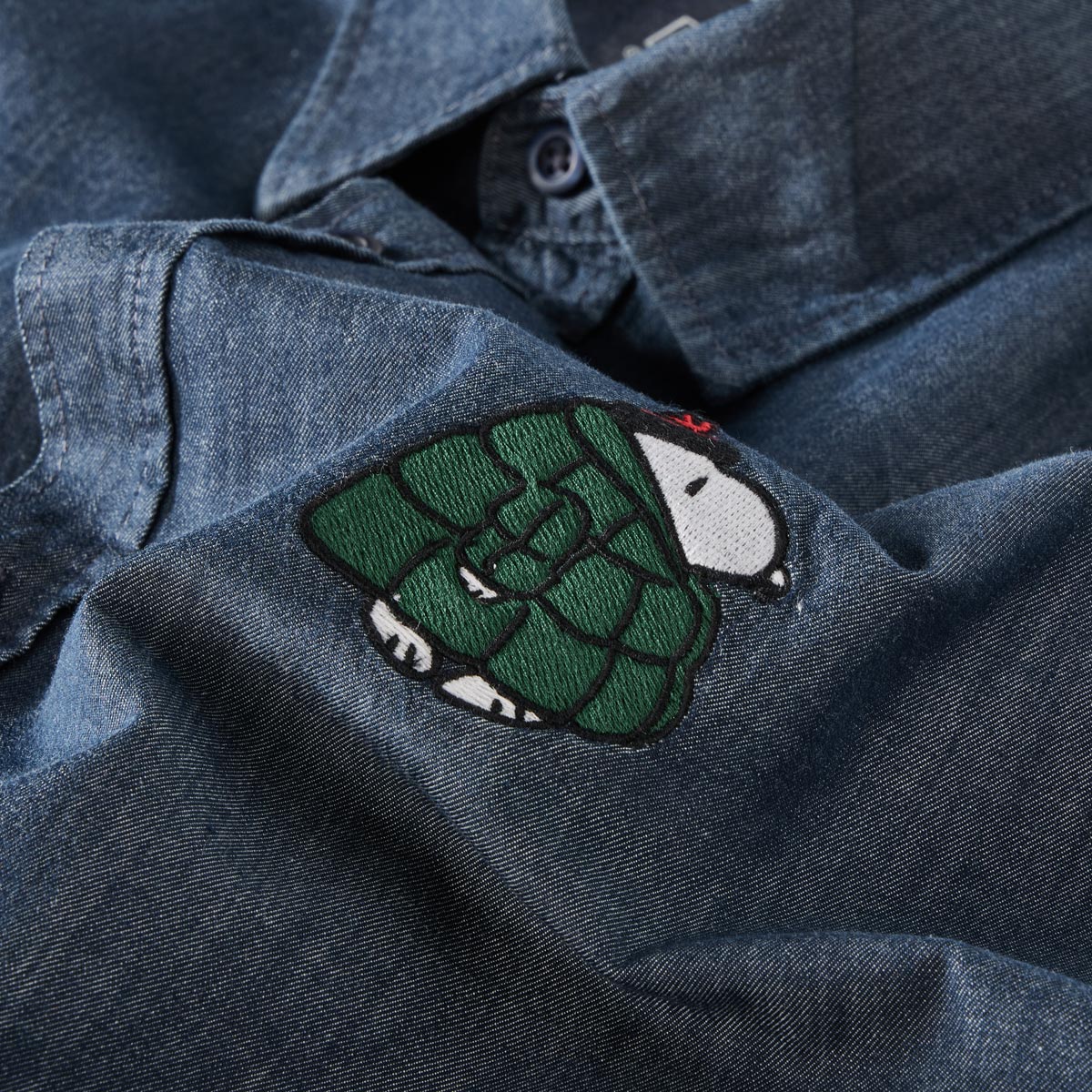 s.Oliver Freizeithemd mit Snoopy-Motiv blau