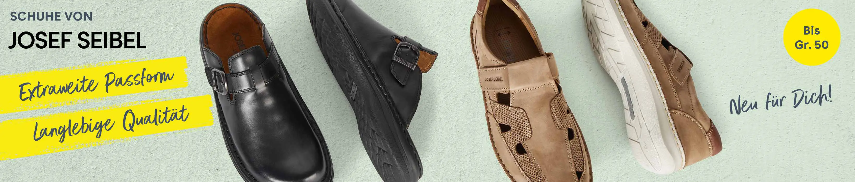 Mehrere Herrenschuhe von Josef Seibel in Schwarz und Braun