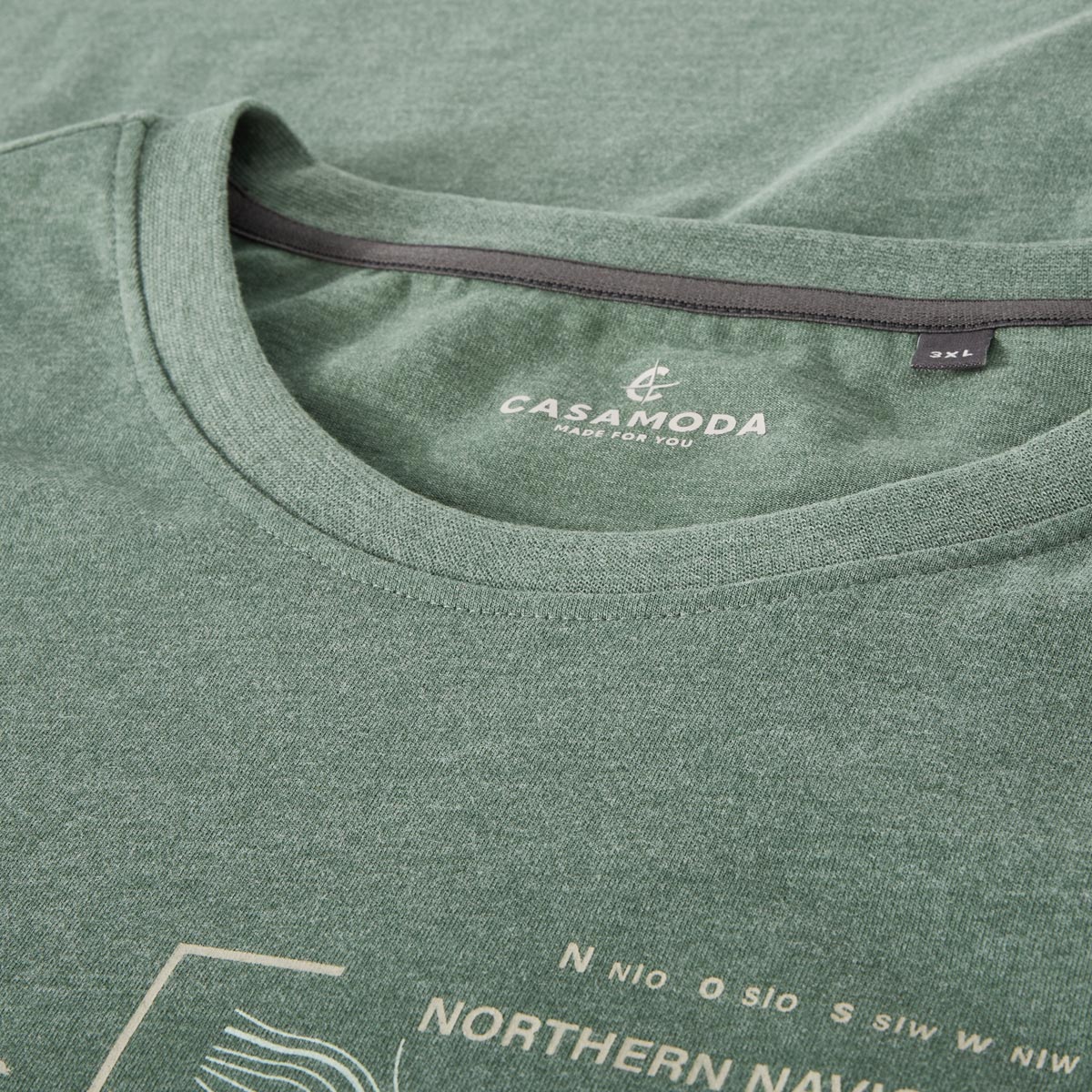 CASA MODA T-Shirt mit Print grün