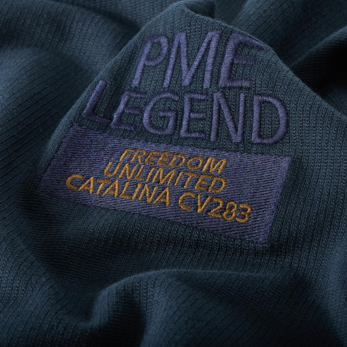 PME LEGEND T-Shirt mit Elasthan dunkelblau