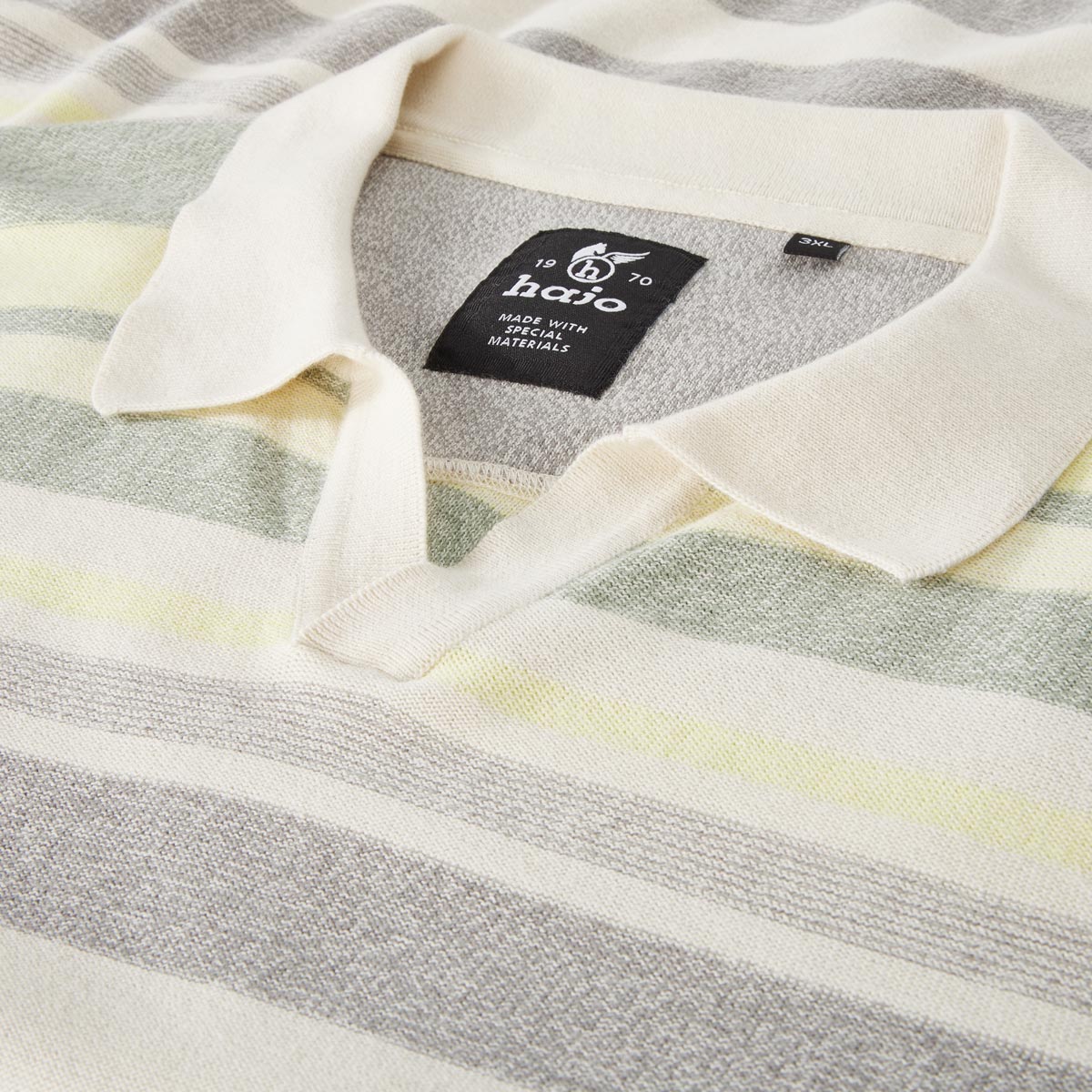 Hajo Poloshirt mit Allover-Muster hellgrün