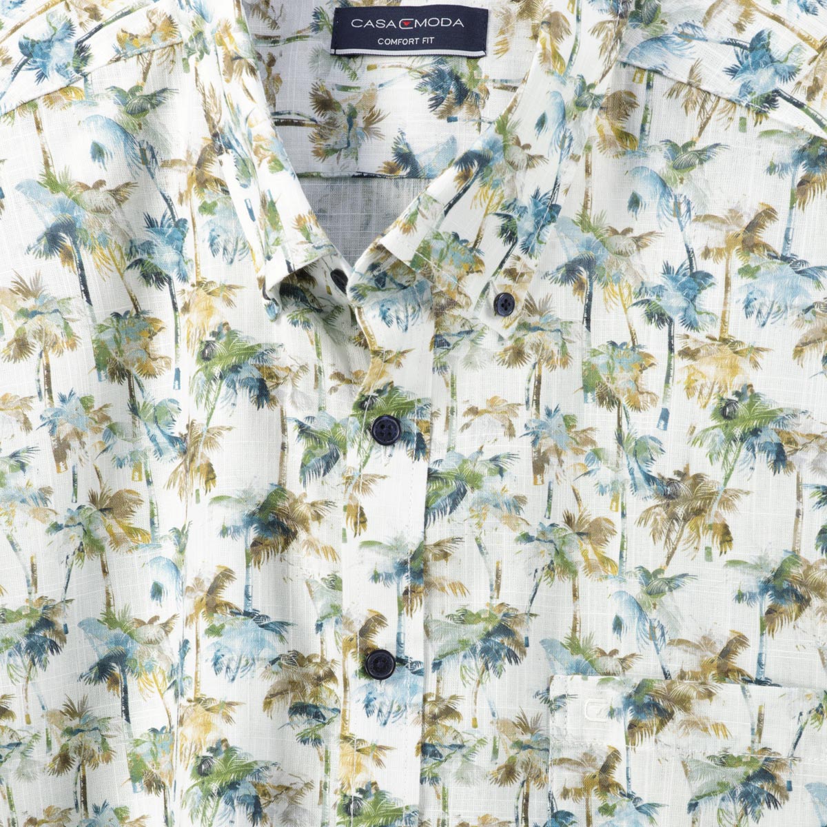 CASA MODA Freizeithemd aus Baumwolle grün