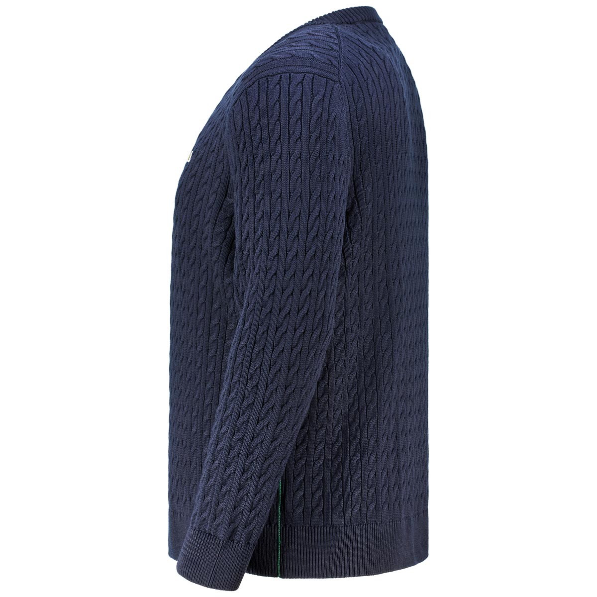 LACOSTE Zopfstrick-Pullover aus Biobaumwolle dunkelblau
