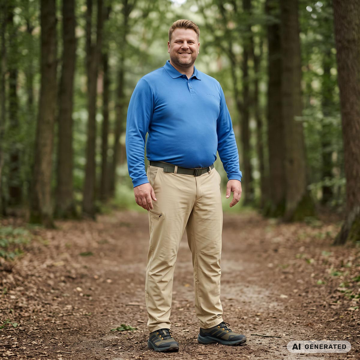 Maier Sports Trekkinghose mit Stretch und Krempelbeinen beige