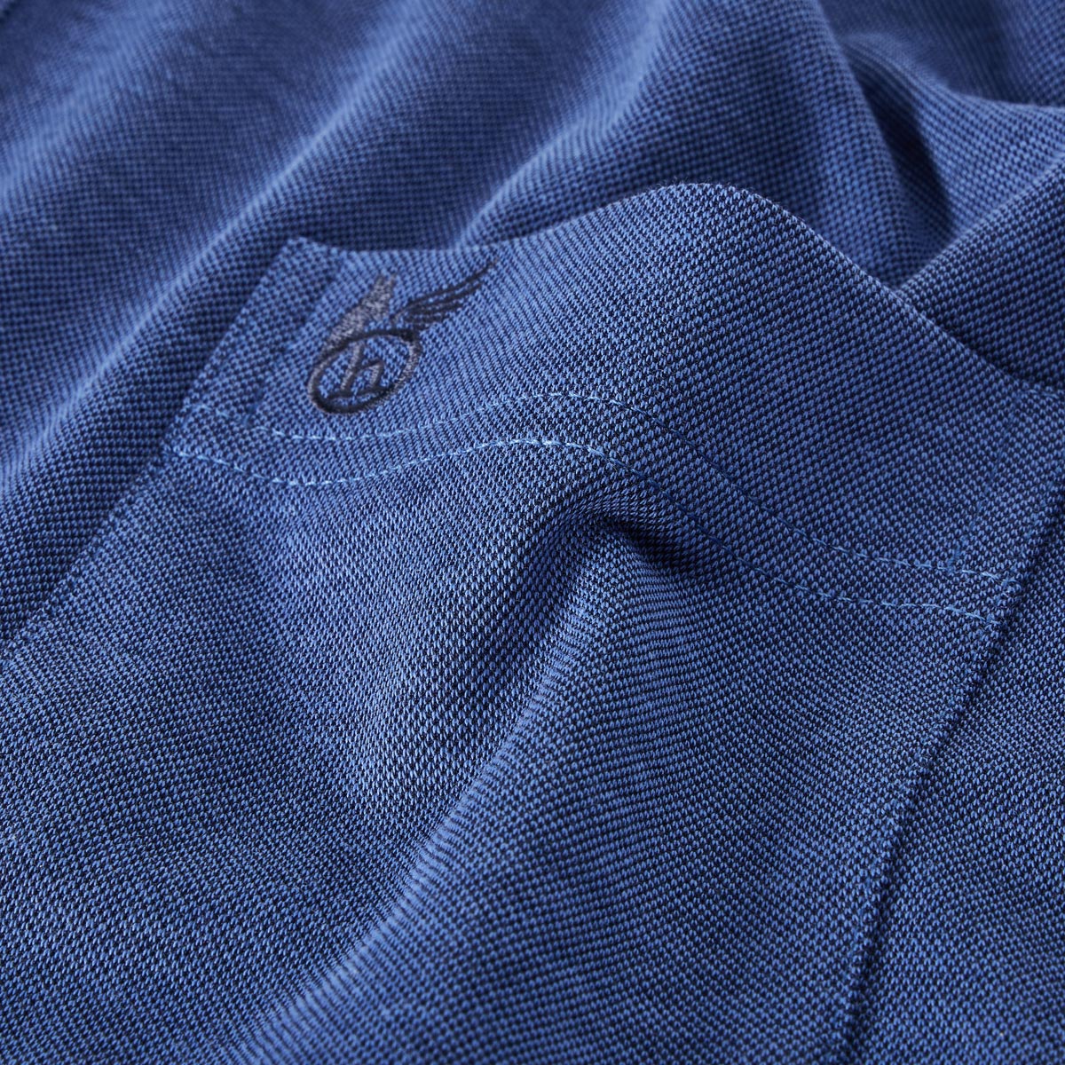 Hajo Poloshirt "Soft Knit", hautsympathisch blau