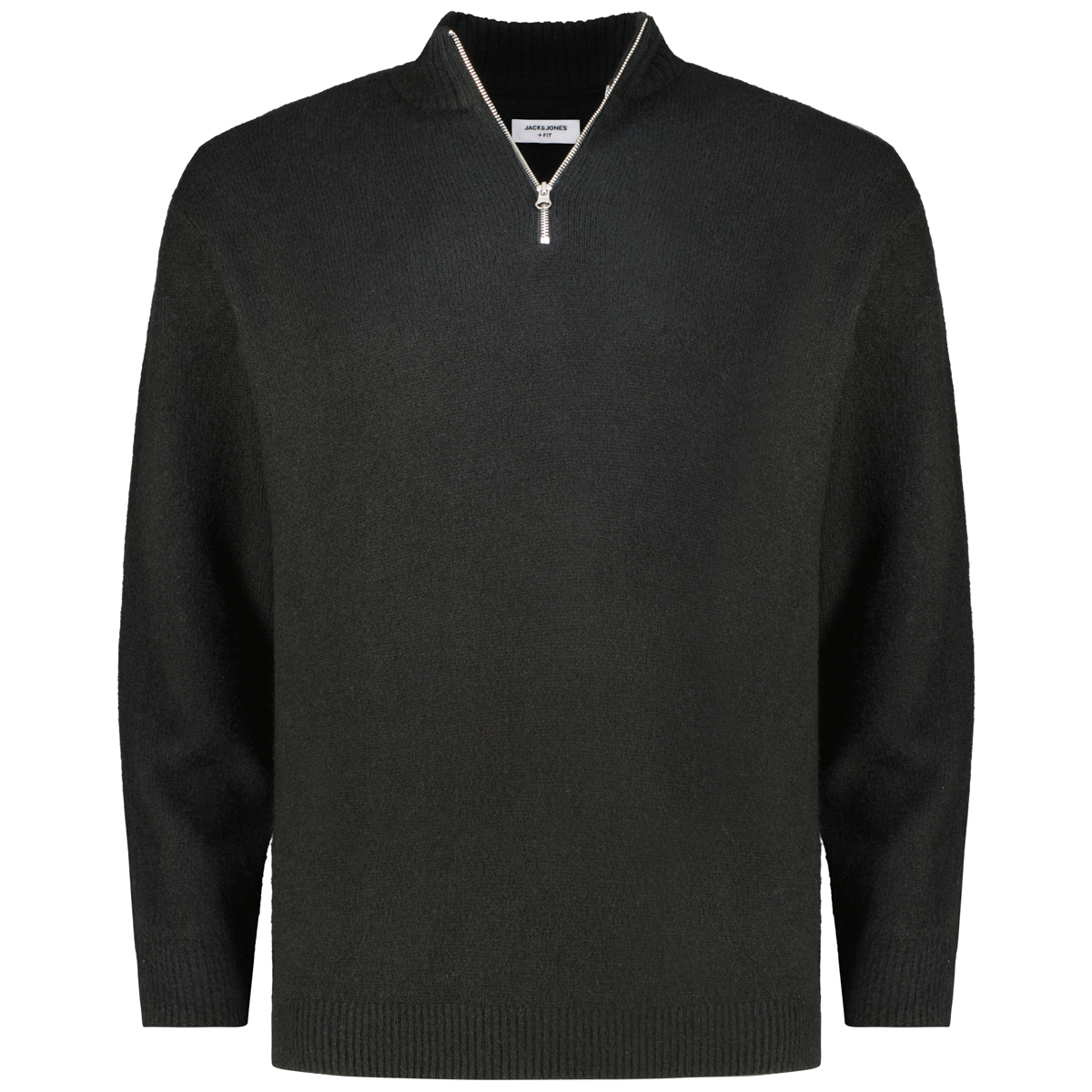 Strickpullover mit Troyer-Kragen