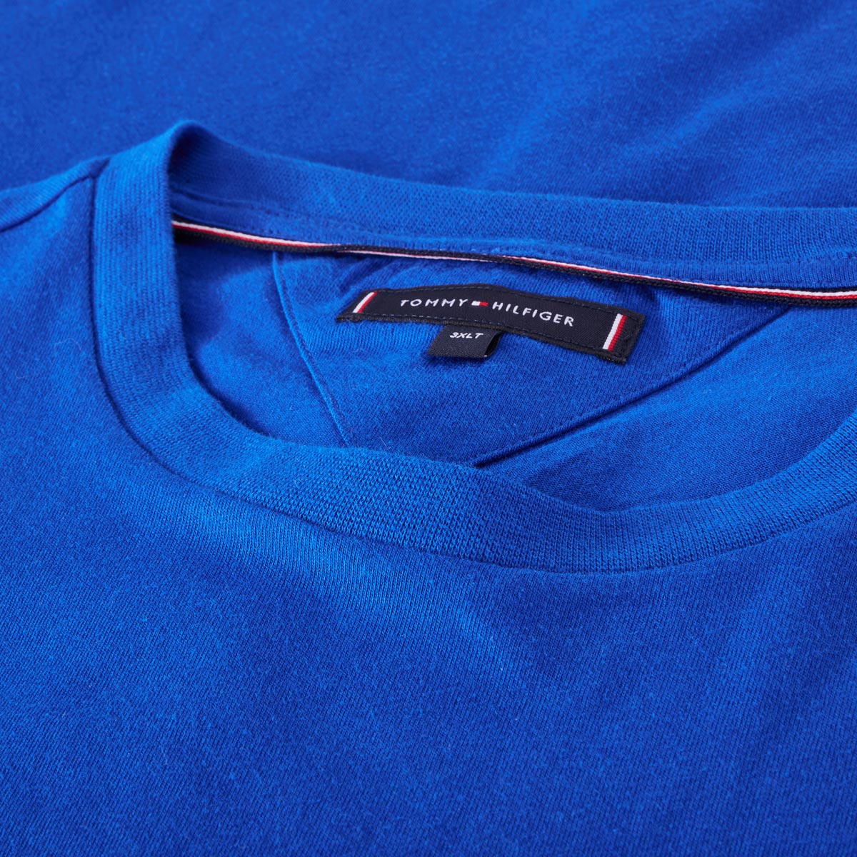 Tommy Hilfiger T-Shirt aus Baumwolle Farbe königsblau Größe: 3XL günstig online kaufen