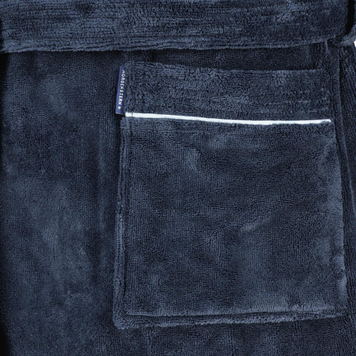 Morgenstern Bademantel, hautsympathisch, atmungsaktiv blau