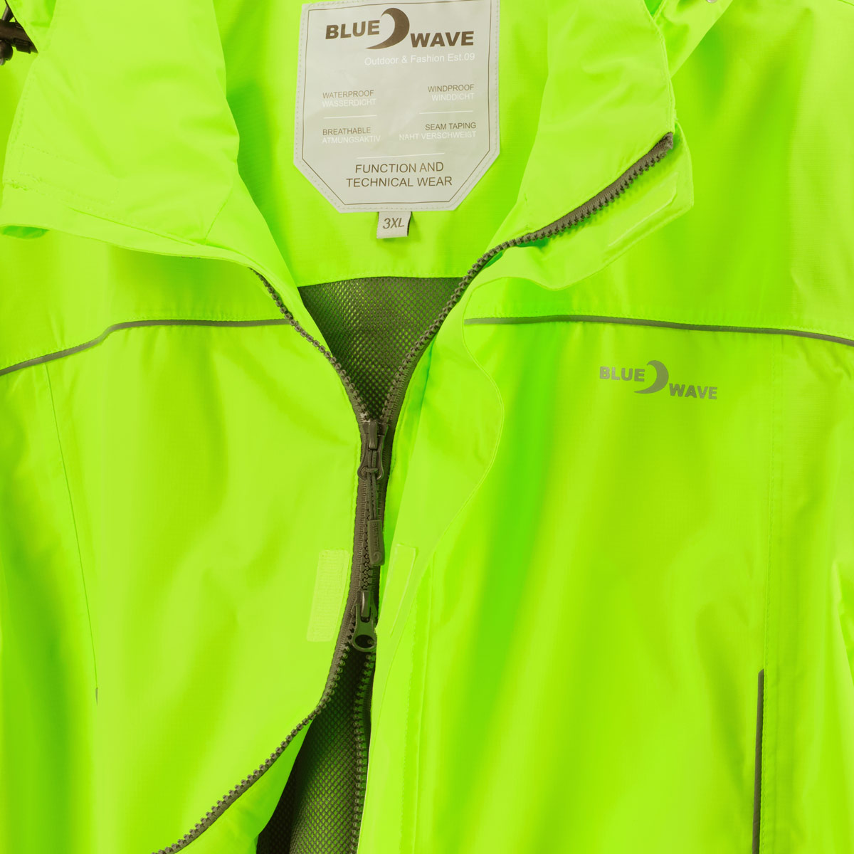 Blue Wave Regenjacke "Klaas", wasser- und winddicht limette