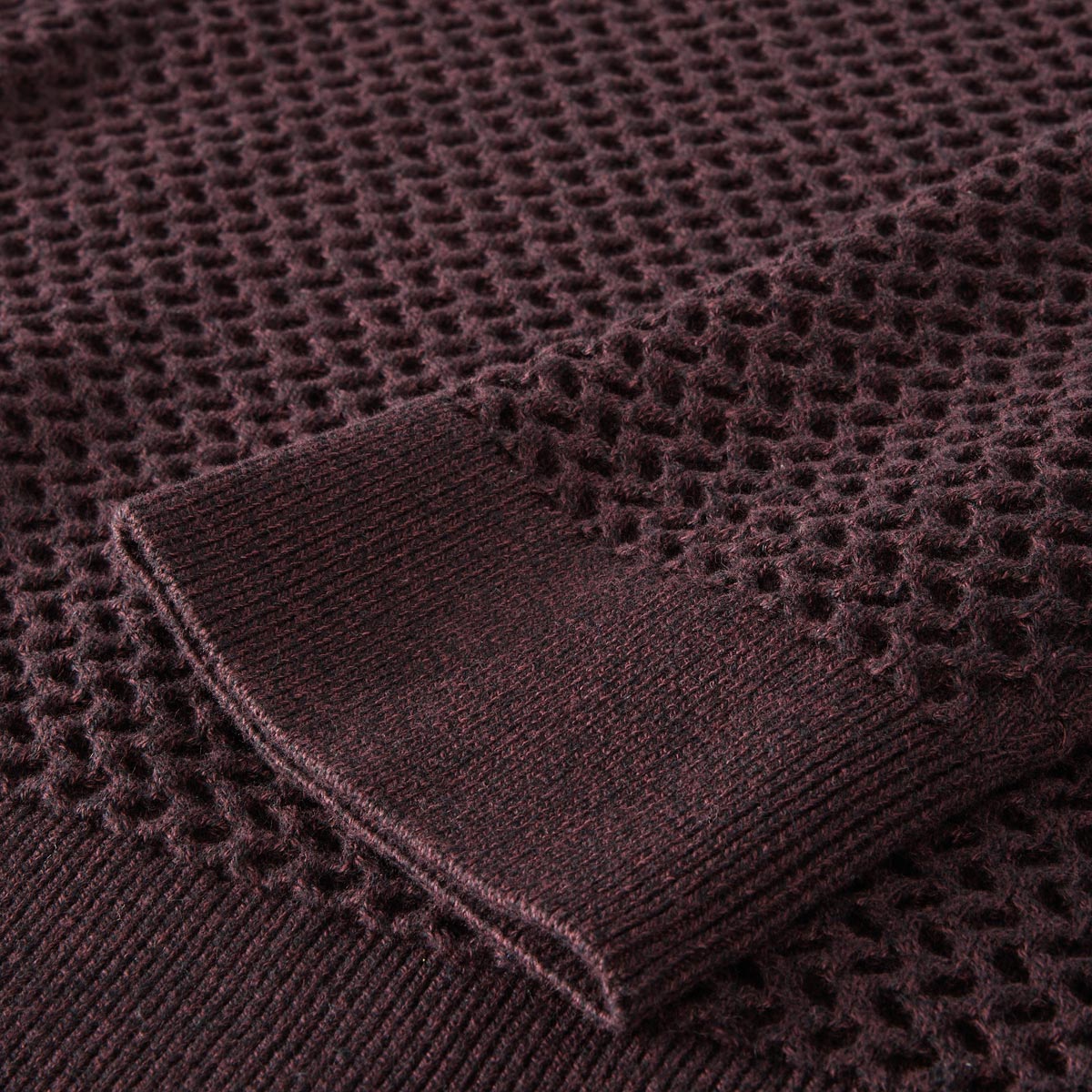 Jack&Jones Pullover mit Struktur dunkelrot