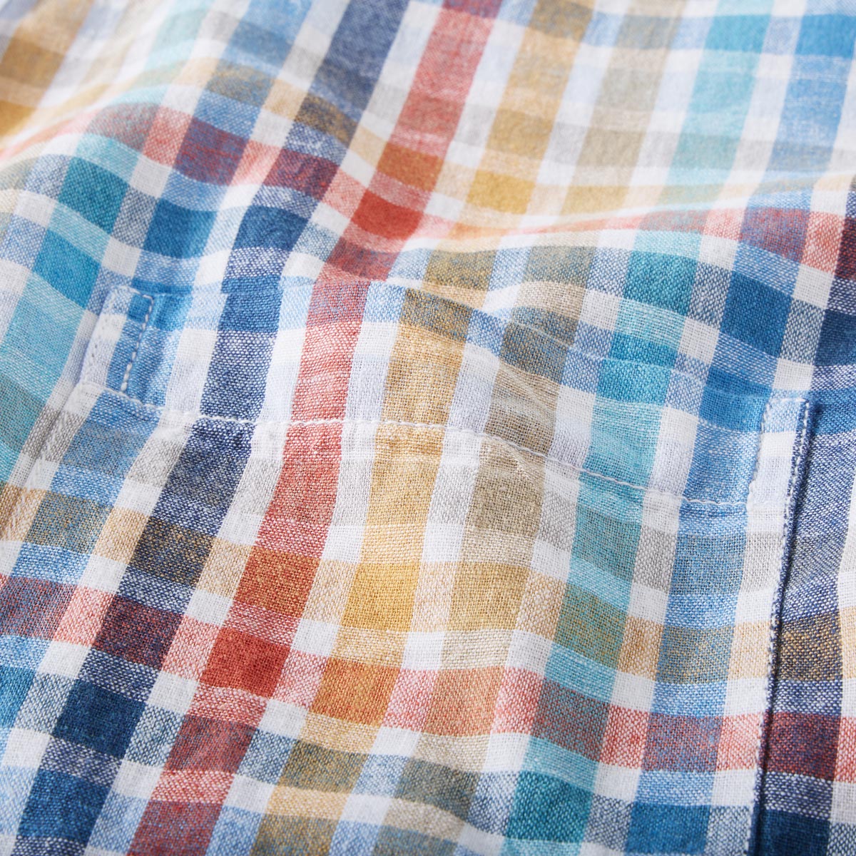 CASA MODA Freizeithemd mit Leinen orange