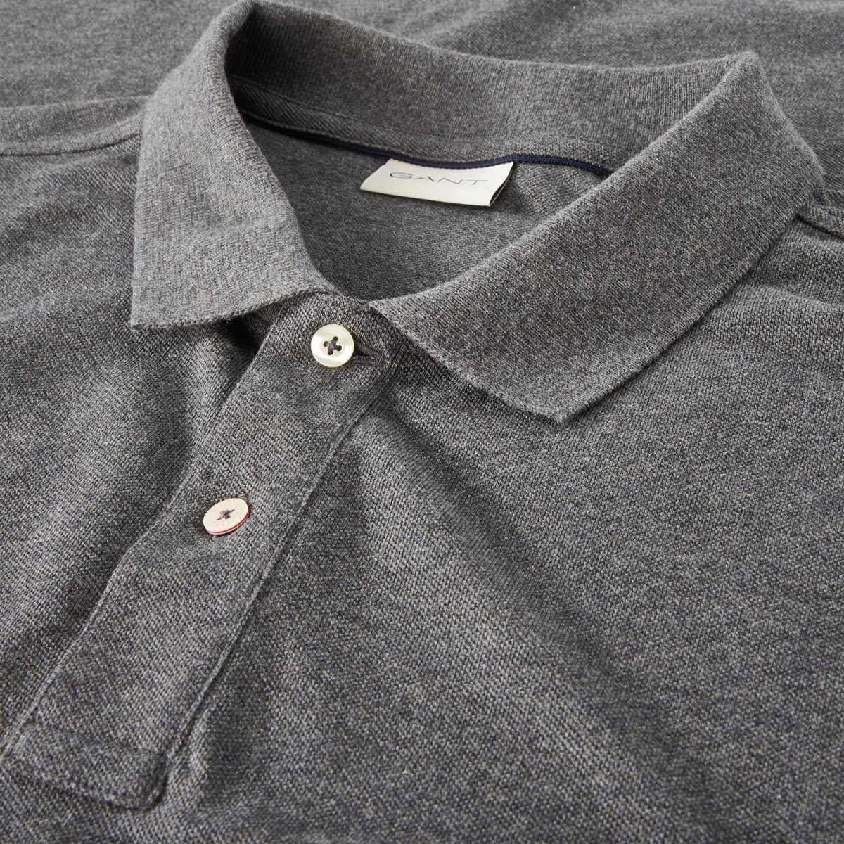 Gant Poloshirt aus Baumwoll-Piqué anthrazit