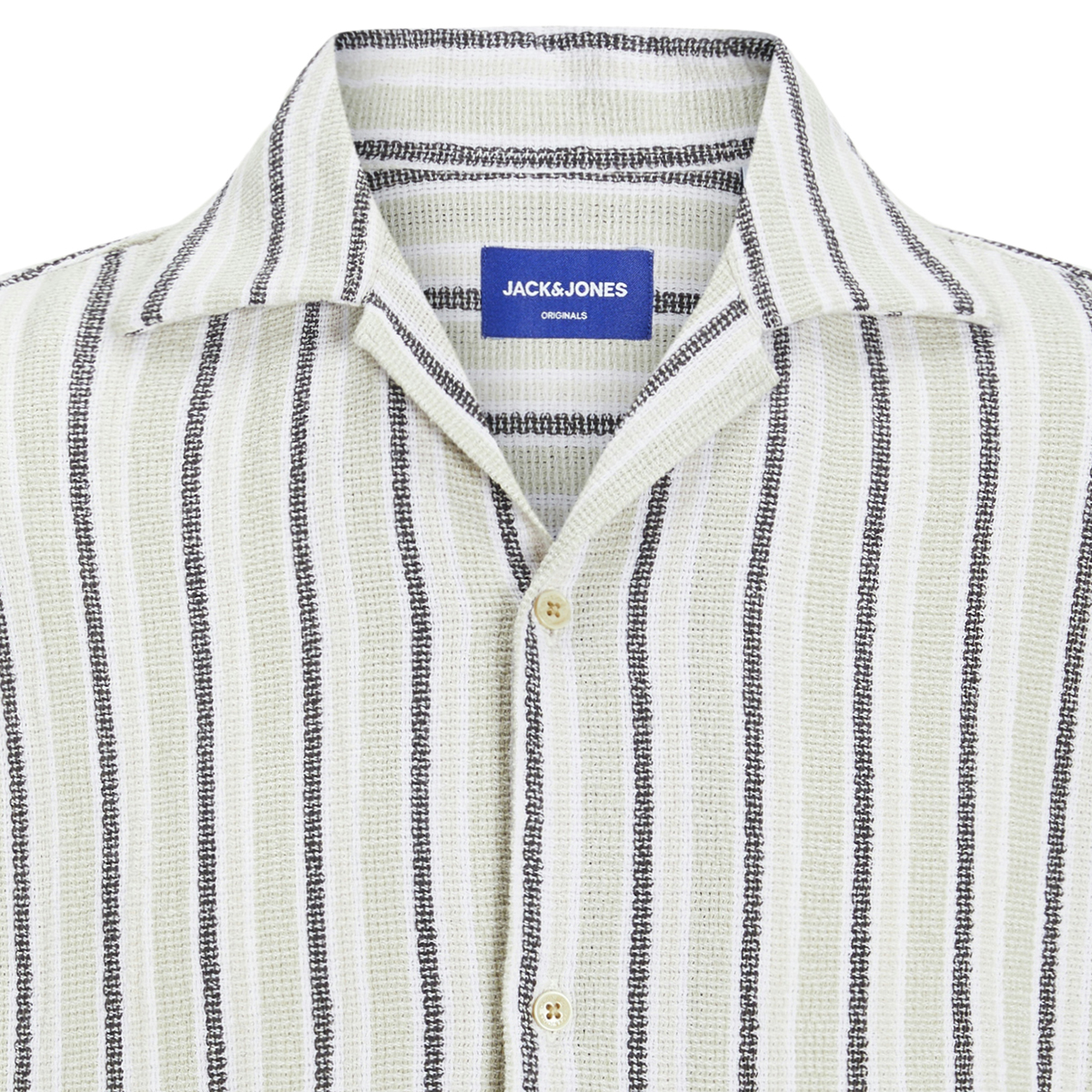 Jack&Jones Freizeithemd aus Baumwolle cremeweiß