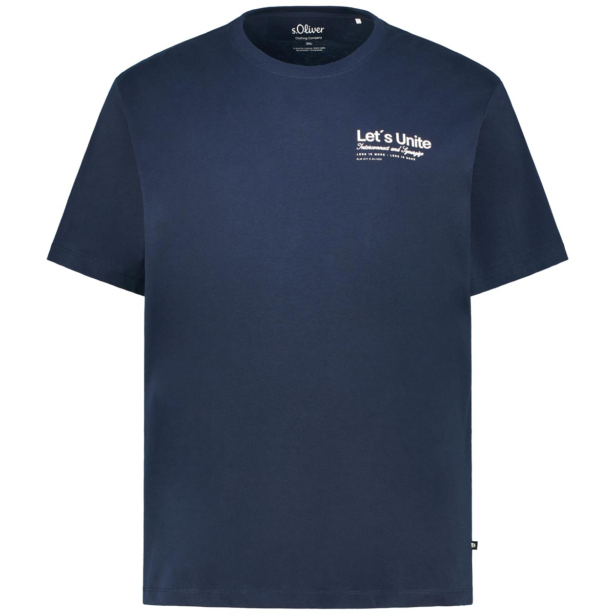 s.Oliver T-Shirt mit Elasthan Farbe dunkelblau Größe: 3XL günstig online kaufen