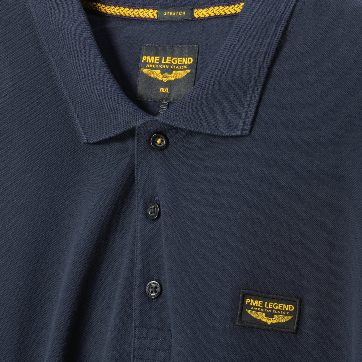PME LEGEND Poloshirt mit Stretch dunkelblau