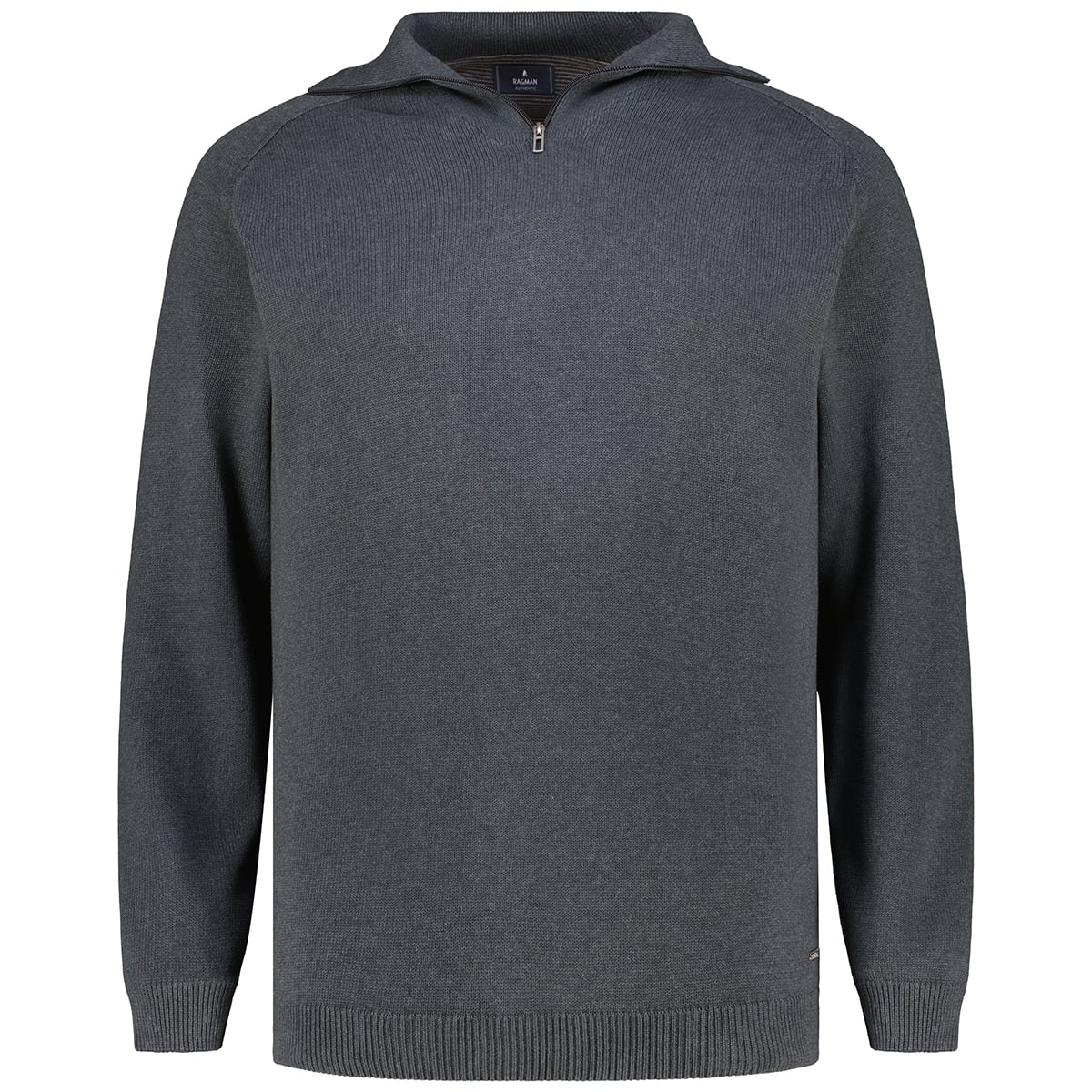 RAGMAN Troyer aus Biobaumwolle anthrazit RAGMAN Troyer aus Biobaumwolle anthrazit